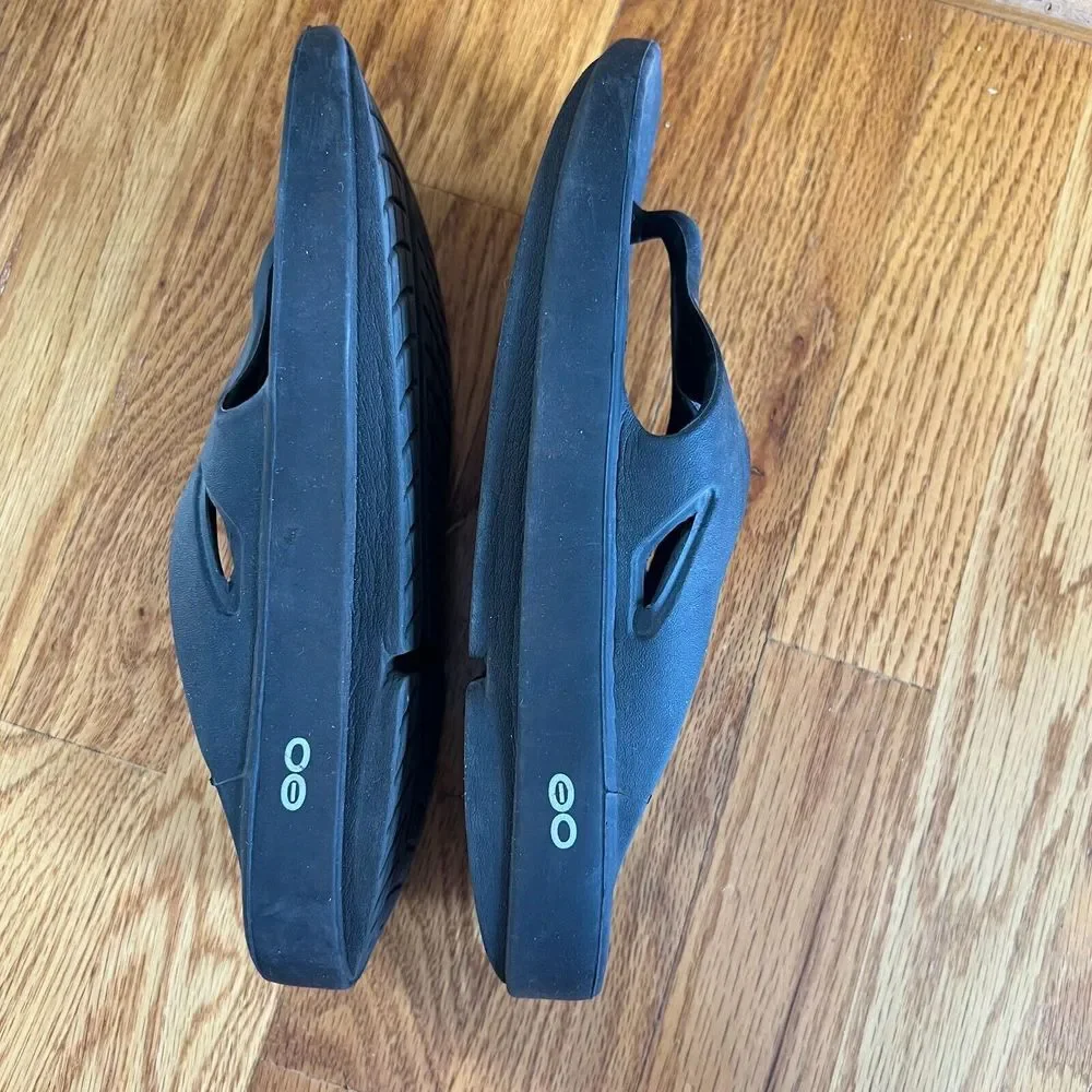 OOFOS Ooriginal Flip Flop Black‎ Size 10 Comfy